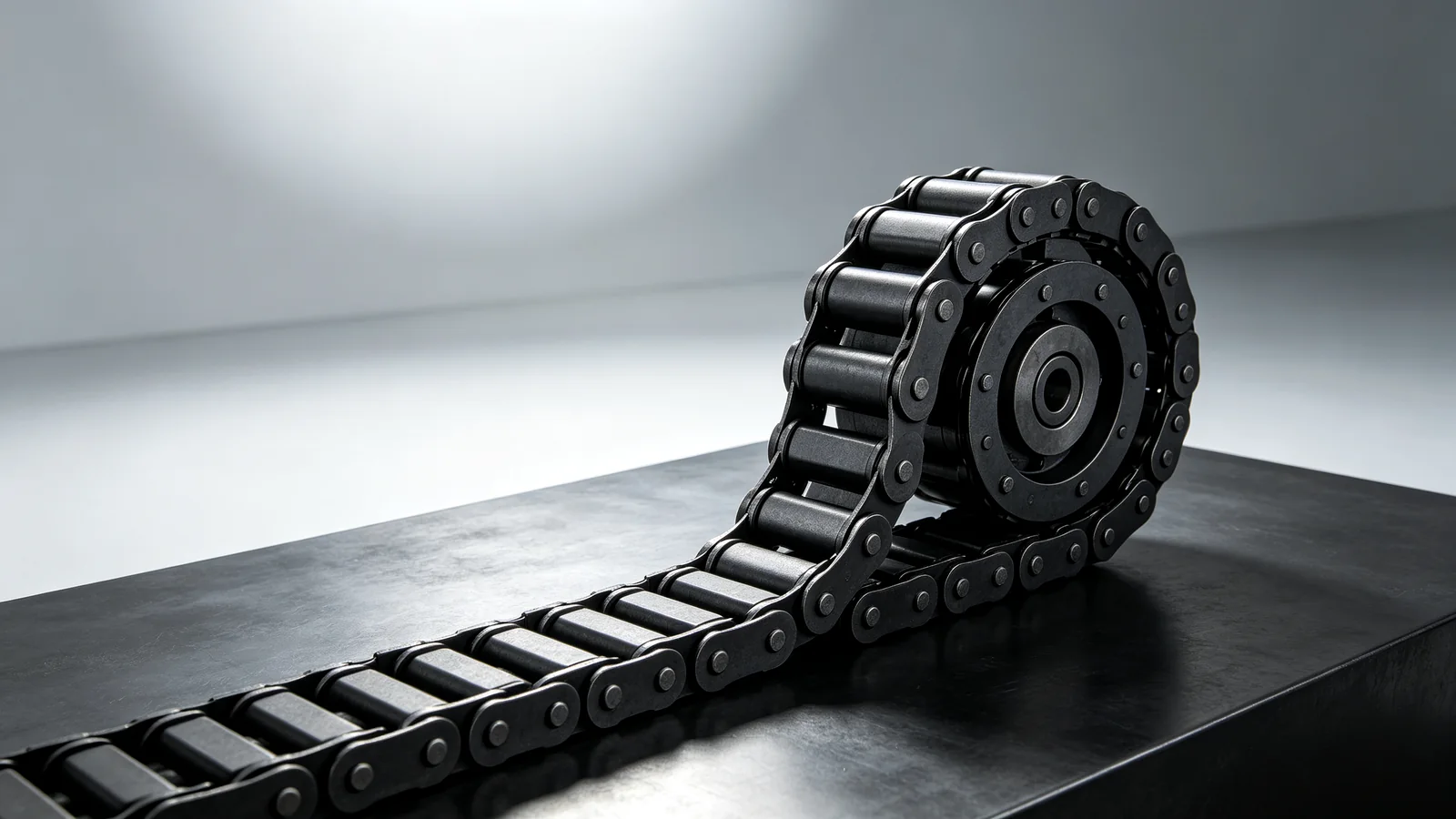Continuous press chain system